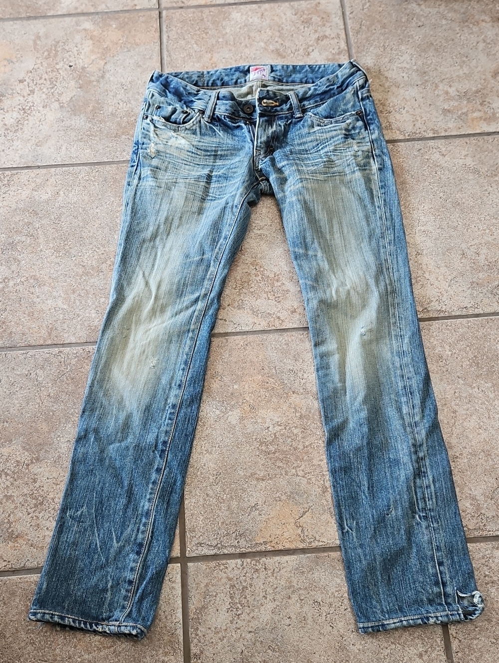 PRPS Women's Light Blue Straight Leg Jeans